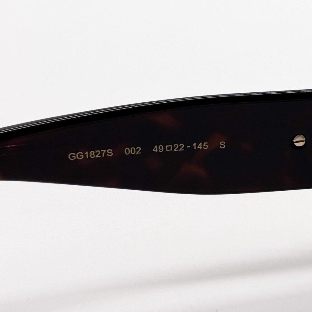 NEW GUCCI GG1827S 002 WOMEN DARK HAVANA SUNGLASSES GUCCI - Picture 10 of 12